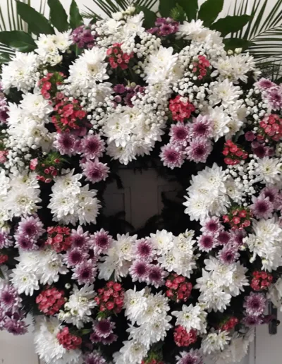 věnec velký chryzantémy